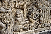 Prambanan - Ramayana reliefs of Shiva Temple. 